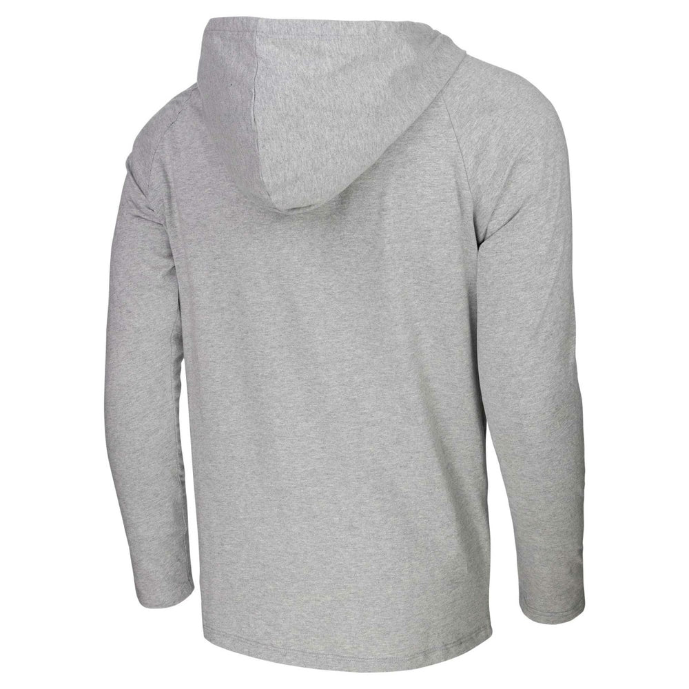 Sacramento Kings Stadium Essentials Atrium Raglan Long Sleeve Hoodie T-Shirt Heather Gray