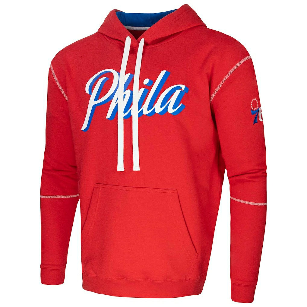 Philadelphia 76ers Stadium Essentials Monument Pullover Hoodie Red