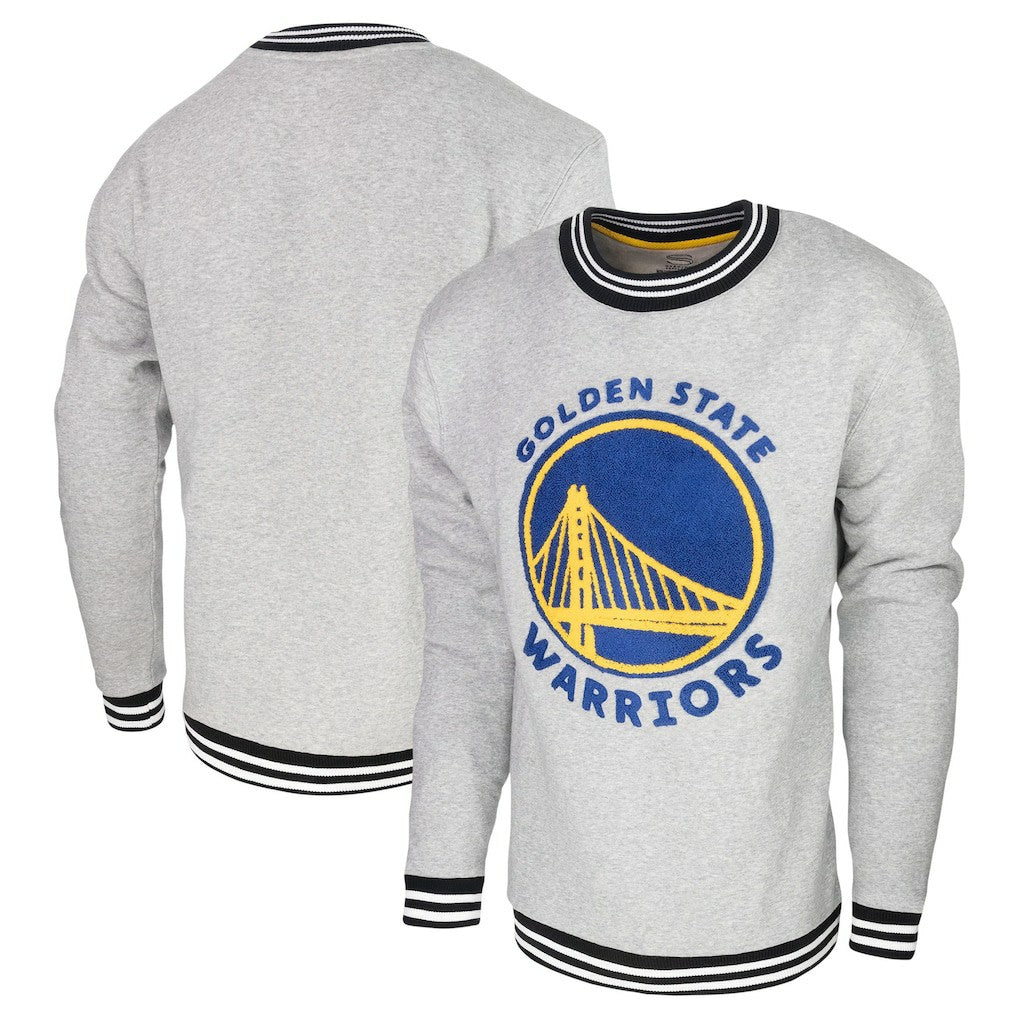 Golden State Warriors Stadium Essentials Club Level Pullover Sweatshirt Heather Gray