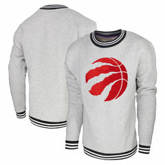 Toronto Raptors Stadium Essentials Club Level Pullover Sweatshirt Heather Gray