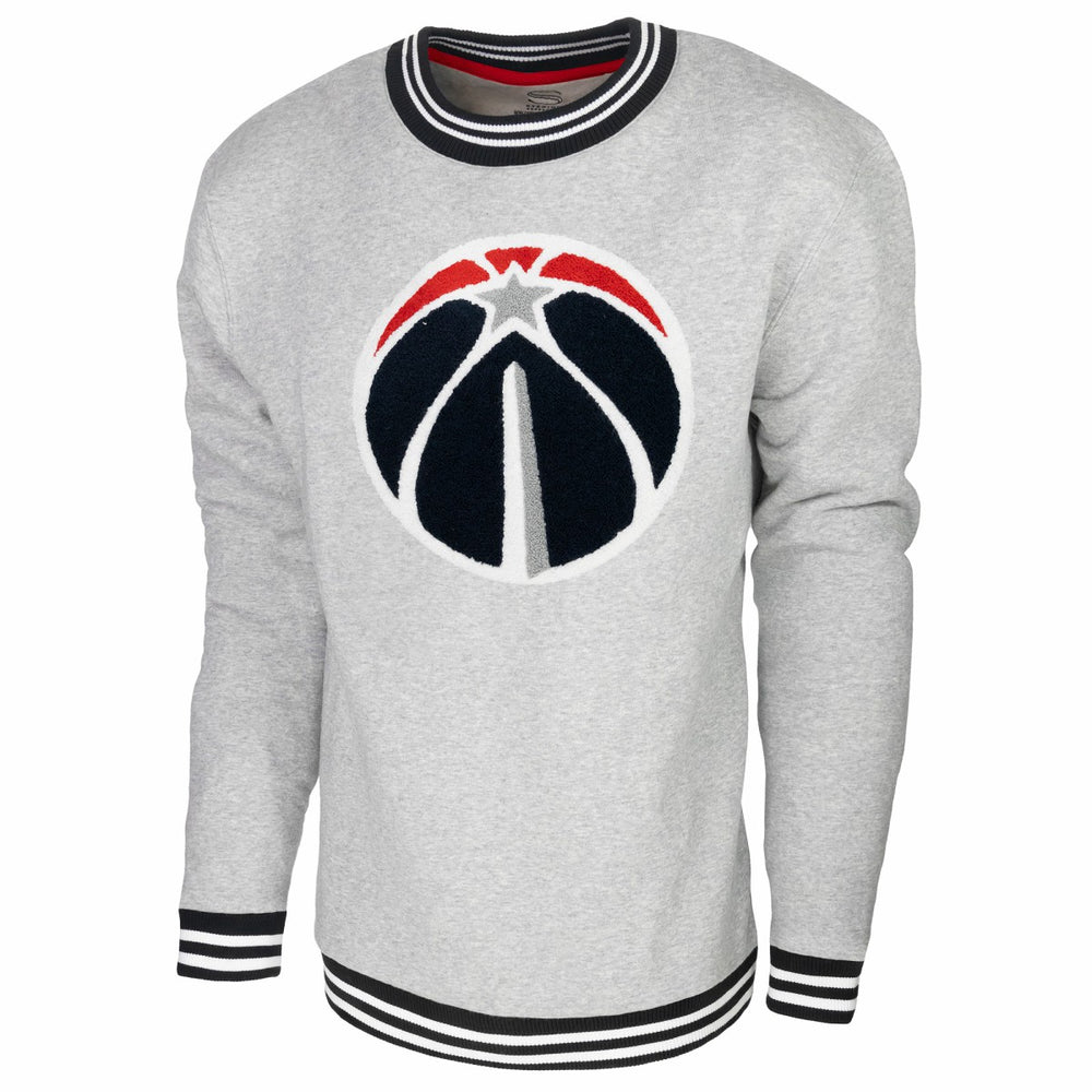 Washington Wizards Stadium Essentials Club Level Pullover Sweatshirt Heather Gray