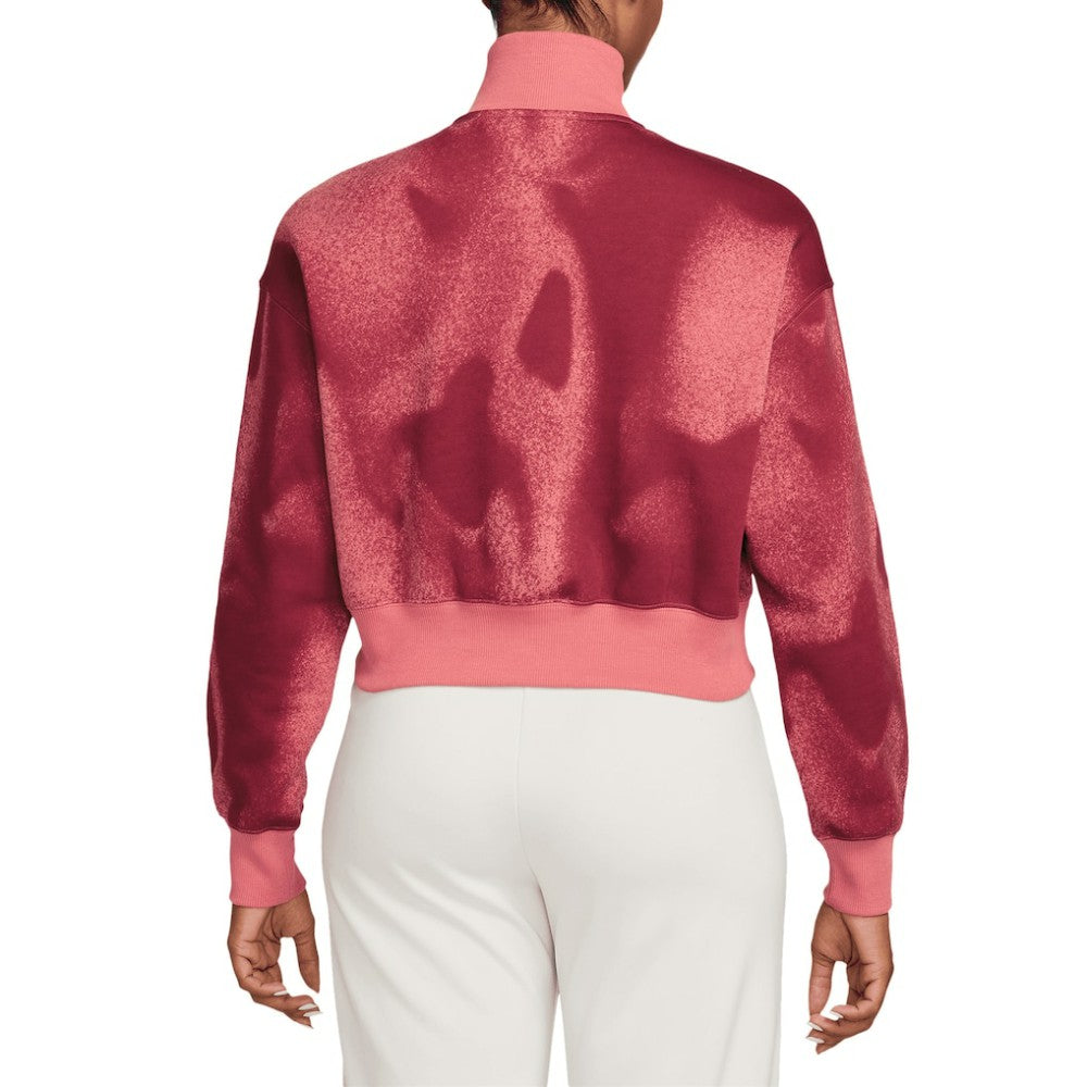 Nike - USMNT Women's Phoenix Fleece Cropped Quarter-Zip Jacket - Pink
