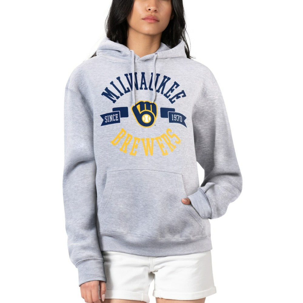 Milwaukee Brewers G-III 4Her by Carl Banks Women's City Graphic Pullover Hoodie Discount