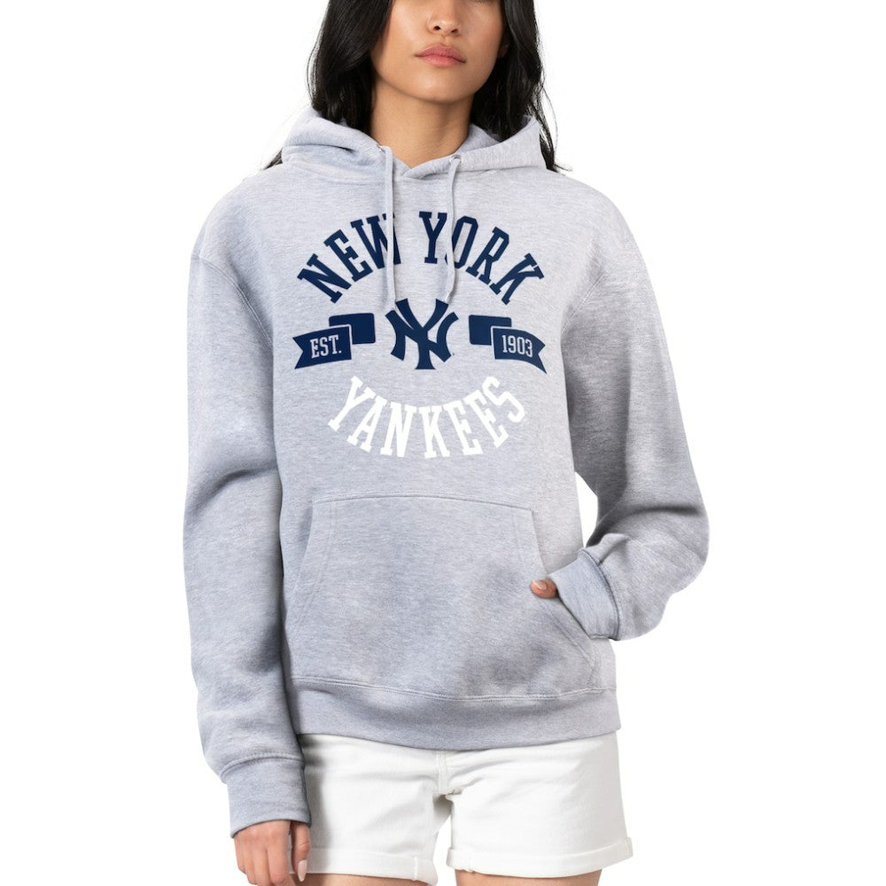 New York Yankees G-III 4Her by Carl Banks Women's City Graphic Pullover Hoodie for sale