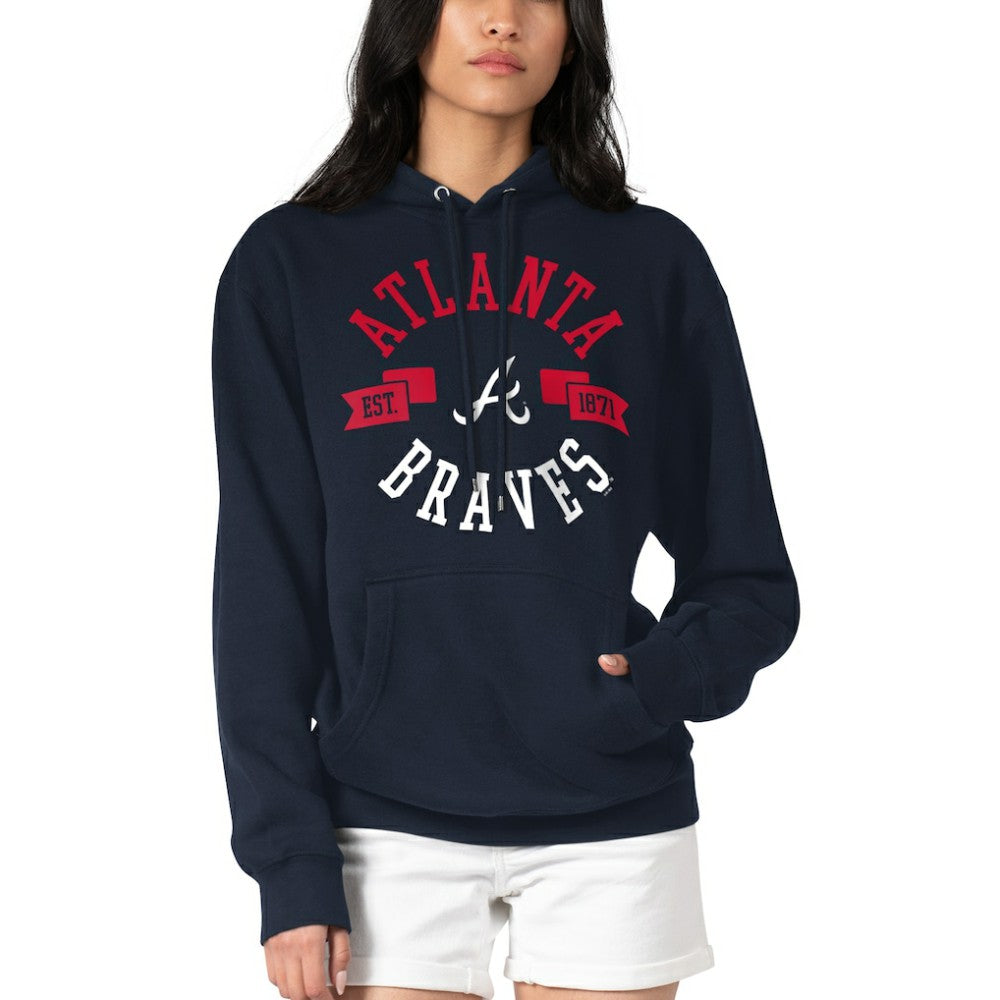 Atlanta Braves G-III 4Her by Carl Banks Women's City Graphic Pullover Hoodie Outlet