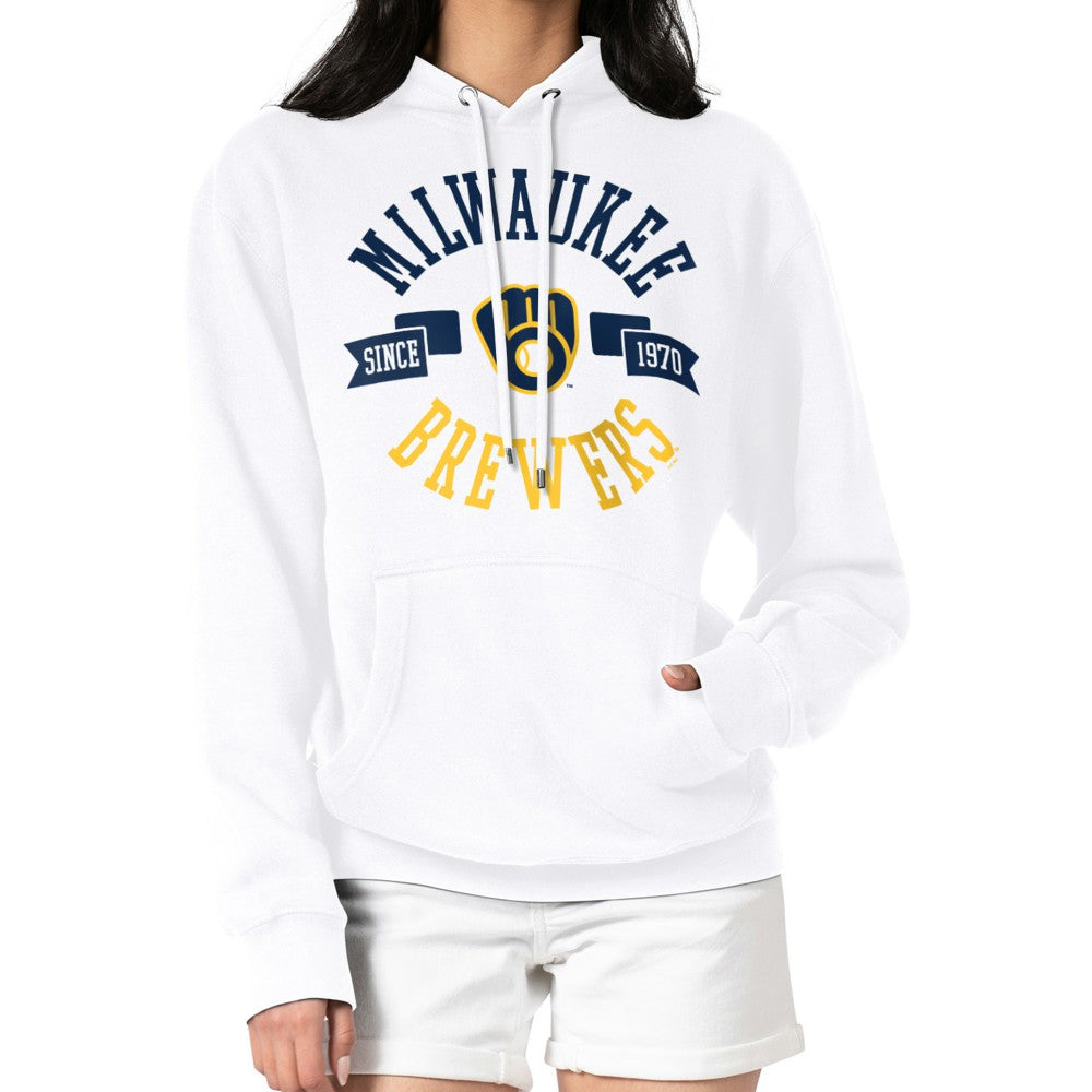 Milwaukee Brewers G-III 4Her by Carl Banks Women's City Graphic Pullover Hoodie Sale