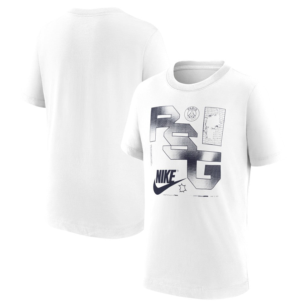 Nike - Paris Saint-Germain Youth Futura T-Shirt - White