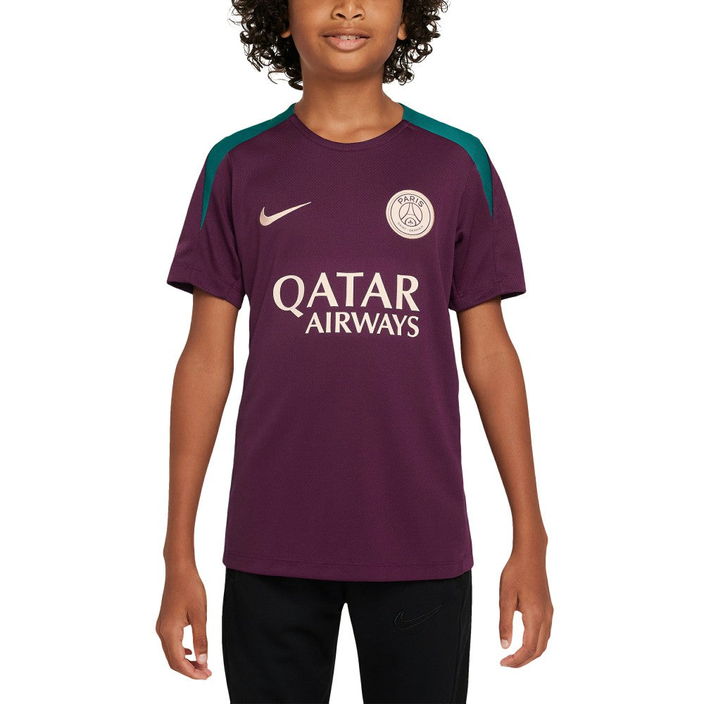 Nike - Paris Saint-Germain Youth 2024/25 Strike Training Performance Top - Burgundy