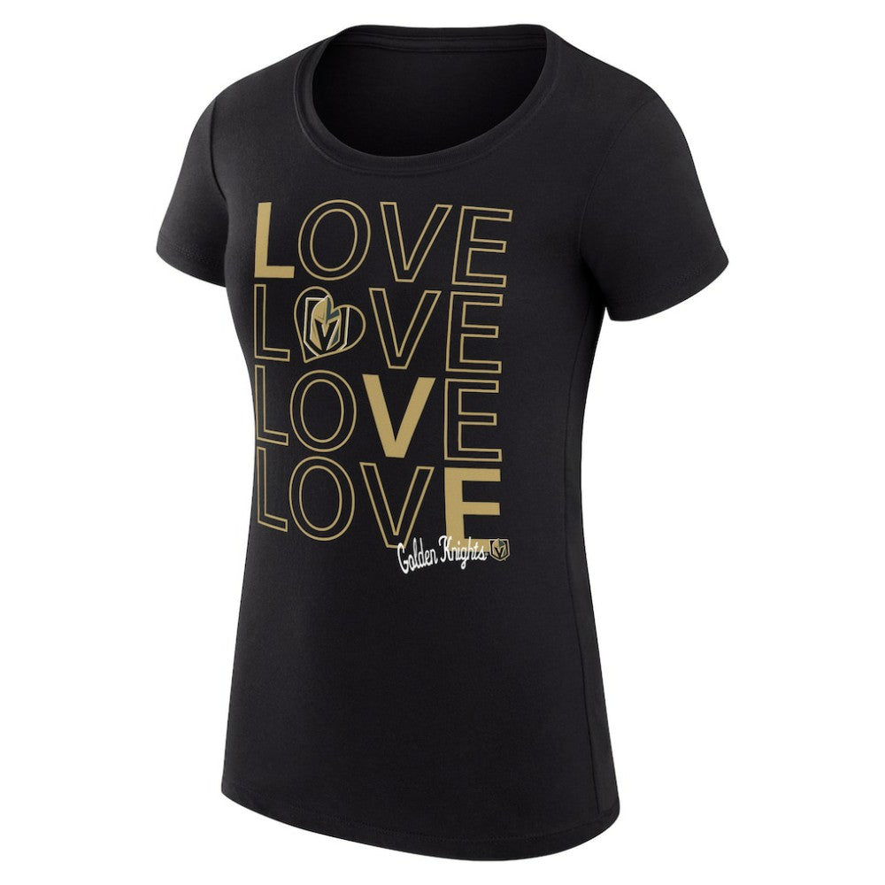 Vegas Golden Knights G-III 4Her by Carl Banks Women's Super-Slim Fit Lightweight Hockey Love T-Shirt - Black | NHL sale