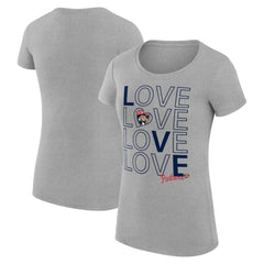 Florida Panthers G-III 4Her by Carl Banks Women's Super-Slim Fit Lightweight Hockey Love T-Shirt - Heather Gray | NHL Clearance