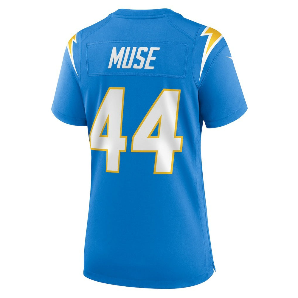 Tanner Muse Los Angeles Chargers Women's Team Game Jersey - Powder Blue - Nike