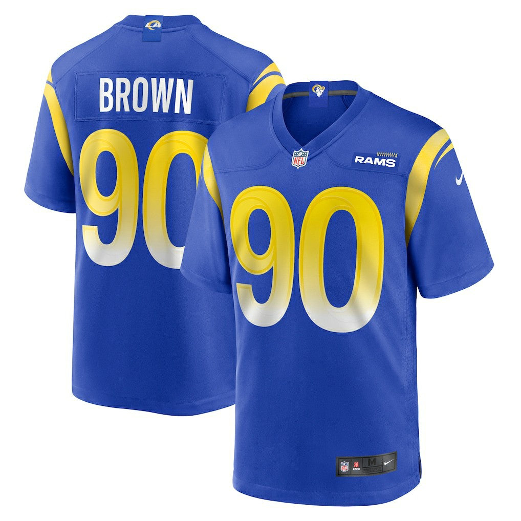 Earnest Brown IV Los Angeles Rams Team Game Jersey - Royal - Nike