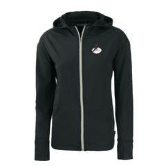 Arizona Cardinals Cutter & Buck Women's Throwback Daybreak Eco Recycled Half-Zip Hoodie - Black - NFL