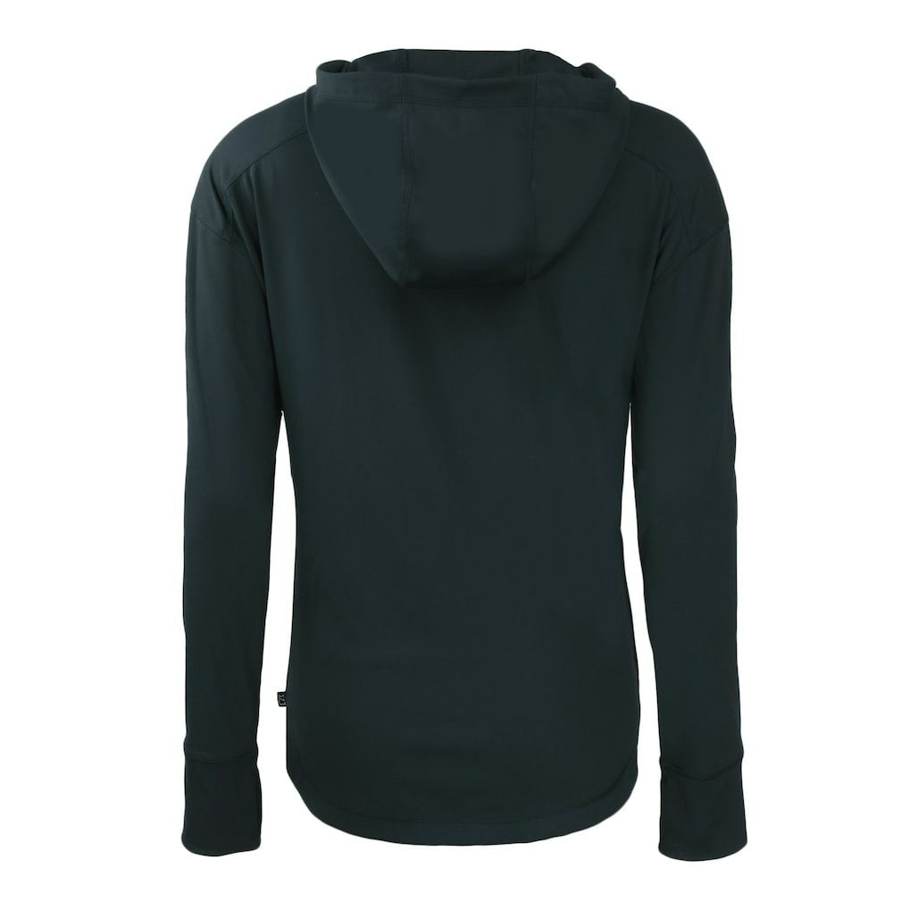 Chicago Bears Cutter & Buck Women's Throwback Daybreak Eco Recycled Half-Zip Hoodie - Navy - NFL