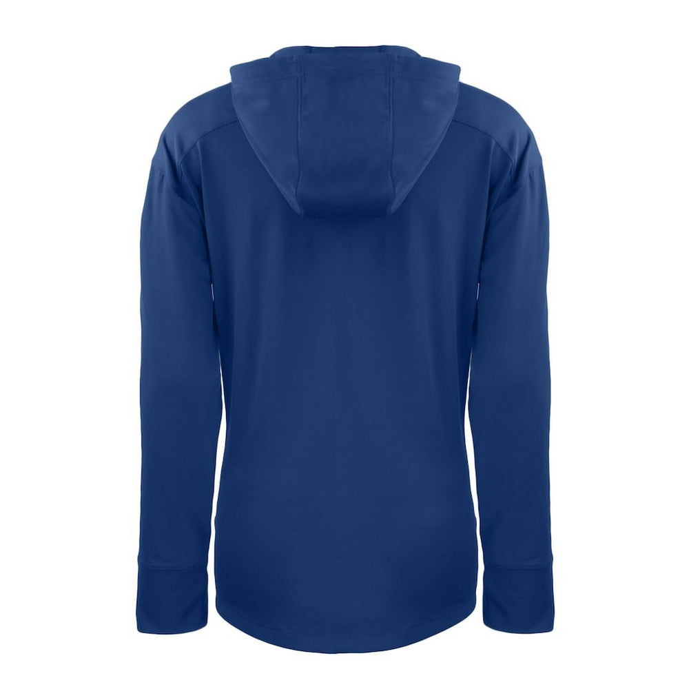 Buffalo Bills Cutter & Buck Women's Throwback Daybreak Eco Recycled Half-Zip Hoodie - Royal - NFL