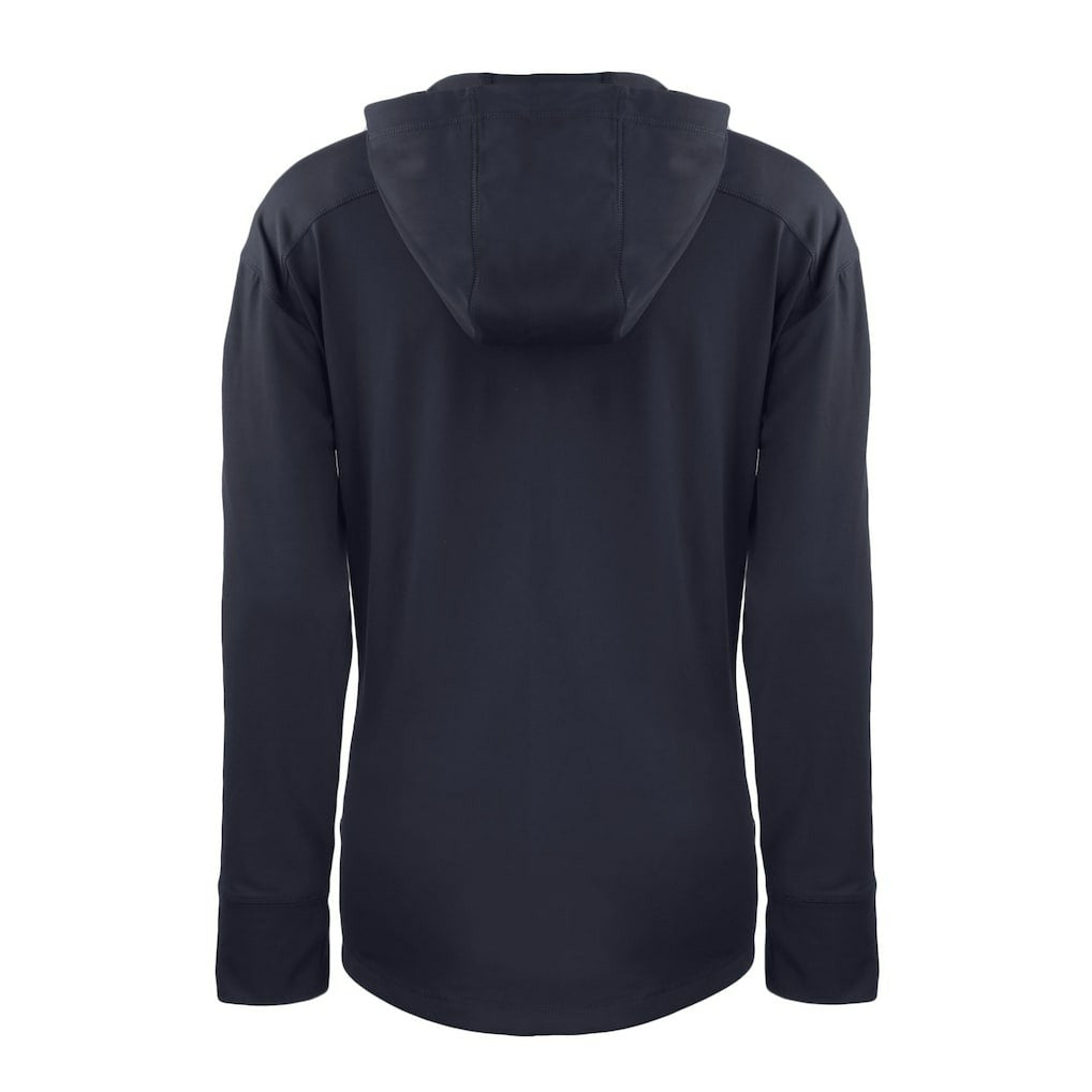 Chicago Bears Cutter & Buck Women's Throwback Daybreak Eco Recycled Half-Zip Hoodie - Navy - NFL