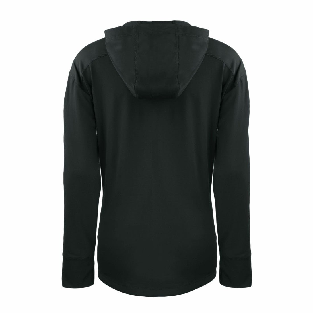 Detroit Lions Cutter & Buck Women's Throwback Daybreak Eco Recycled Half-Zip Hoodie - Black - NFL