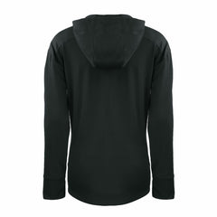 Detroit Lions Cutter & Buck Women's Throwback Daybreak Eco Recycled Half-Zip Hoodie - Black - NFL
