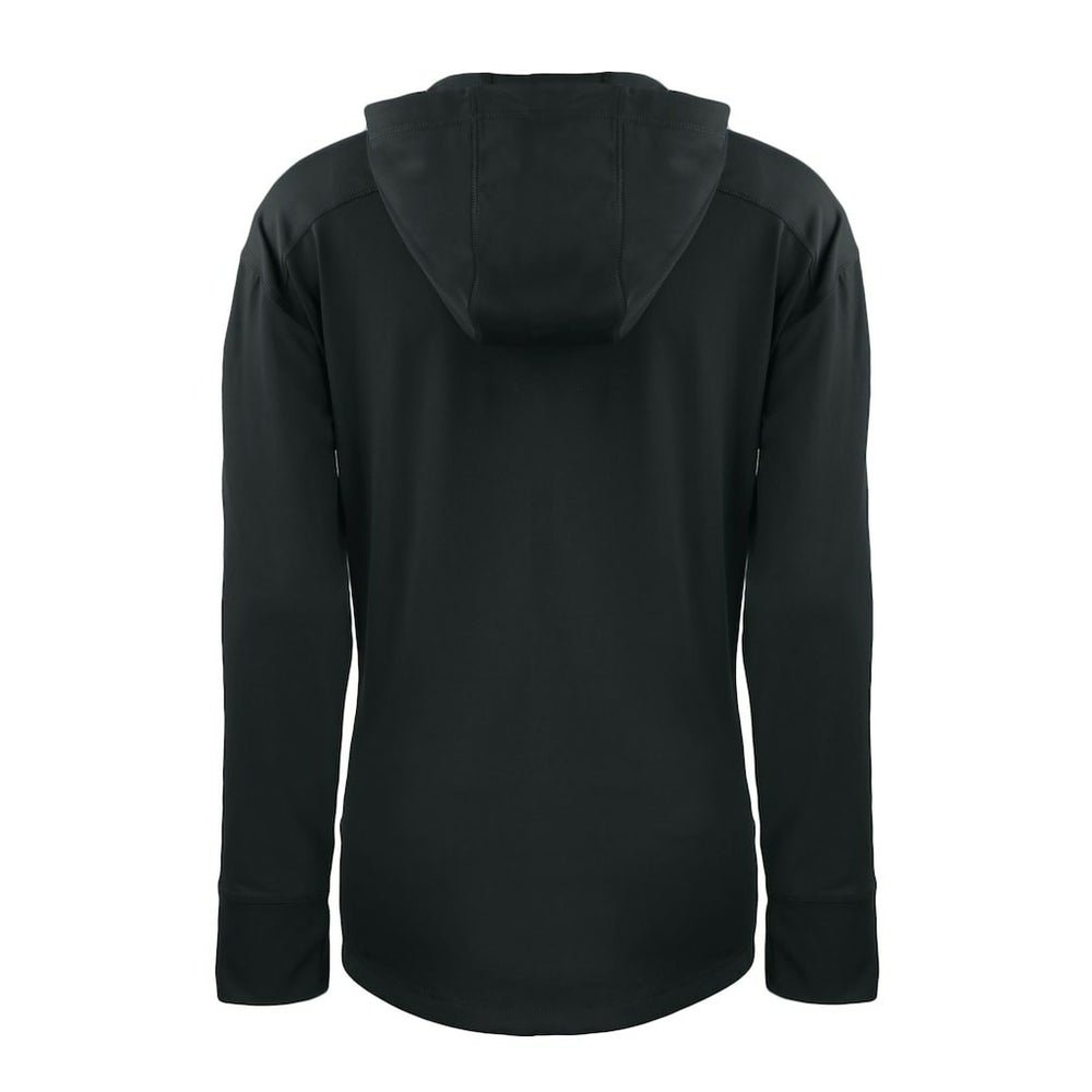 San Francisco 49ers Cutter & Buck Women's Throwback Daybreak Eco Recycled Half-Zip Hoodie - Black - NFL