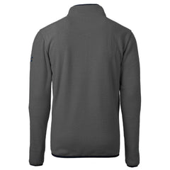 New Orleans Saints Cutter & Buck Throwback Cascade Eco Sherpa Fleece Quarter-Zip Pullover Jacket - Gray/Black - NFL
