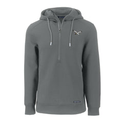 Philadelphia Eagles Cutter & Buck Throwback Roam Eco Half-Zip Recycled Pullover Hoodie - Gray - NFL