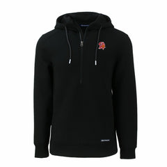 Tampa Bay Buccaneers Cutter & Buck Throwback Roam Eco Half-Zip Recycled Pullover Hoodie - Black - NFL