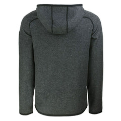 Miami Dolphins Cutter & Buck Throwback Mainsail Sweater-Knit Full-Zip Hoodie - Heather Charcoal - NFL