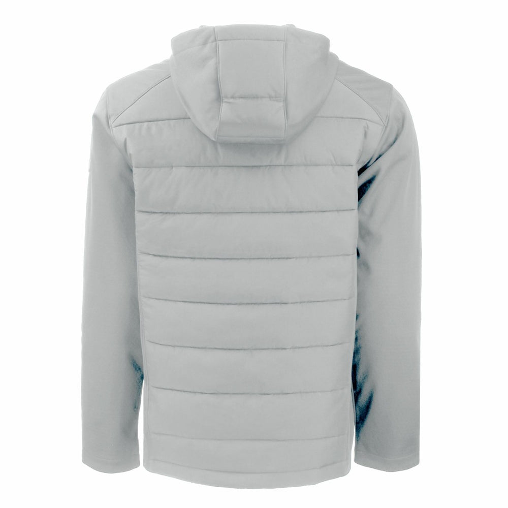 Detroit Lions Cutter & Buck Throwback Evoke Hybrid Eco Softshell Recycled Full-Zip Hoodie Jacket - Gray - NFL