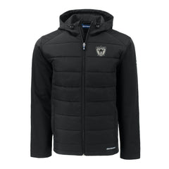 Las Vegas Raiders Cutter & Buck Throwback Evoke Hybrid Eco Softshell Recycled Full-Zip Hoodie Jacket - Black - NFL