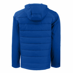 New York Giants Cutter & Buck Throwback Evoke Hybrid Eco Softshell Recycled Full-Zip Hoodie Jacket - Royal - NFL