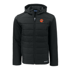 Cincinnati Bengals Cutter & Buck Throwback Big & Tall Evoke Hybrid Eco Softshell Recycled Full-Zip Jacket - Black - NFL