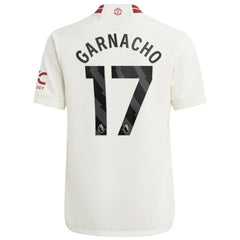 Adidas - Alejandro Garnacho Manchester United Youth 2023/24 Third Replica Player Jersey – White