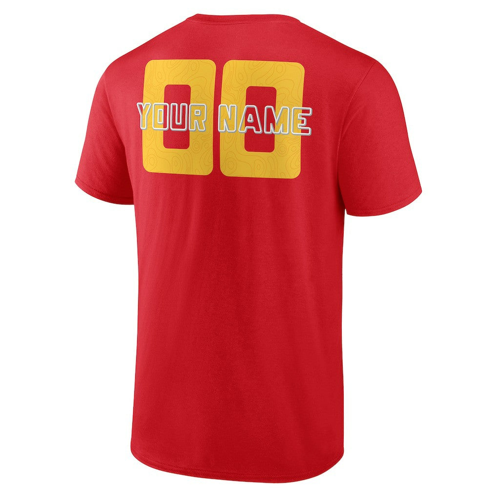 Atlanta Hawks Stellar Personalized Name & Number T-Shirt Red