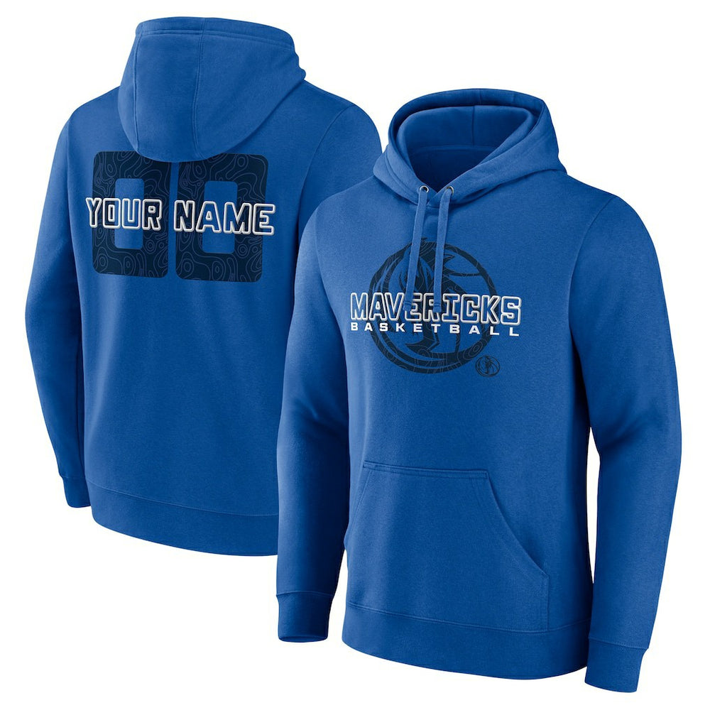 Dallas Mavericks Stellar Personalized Name & Number Pullover Hoodie Blue