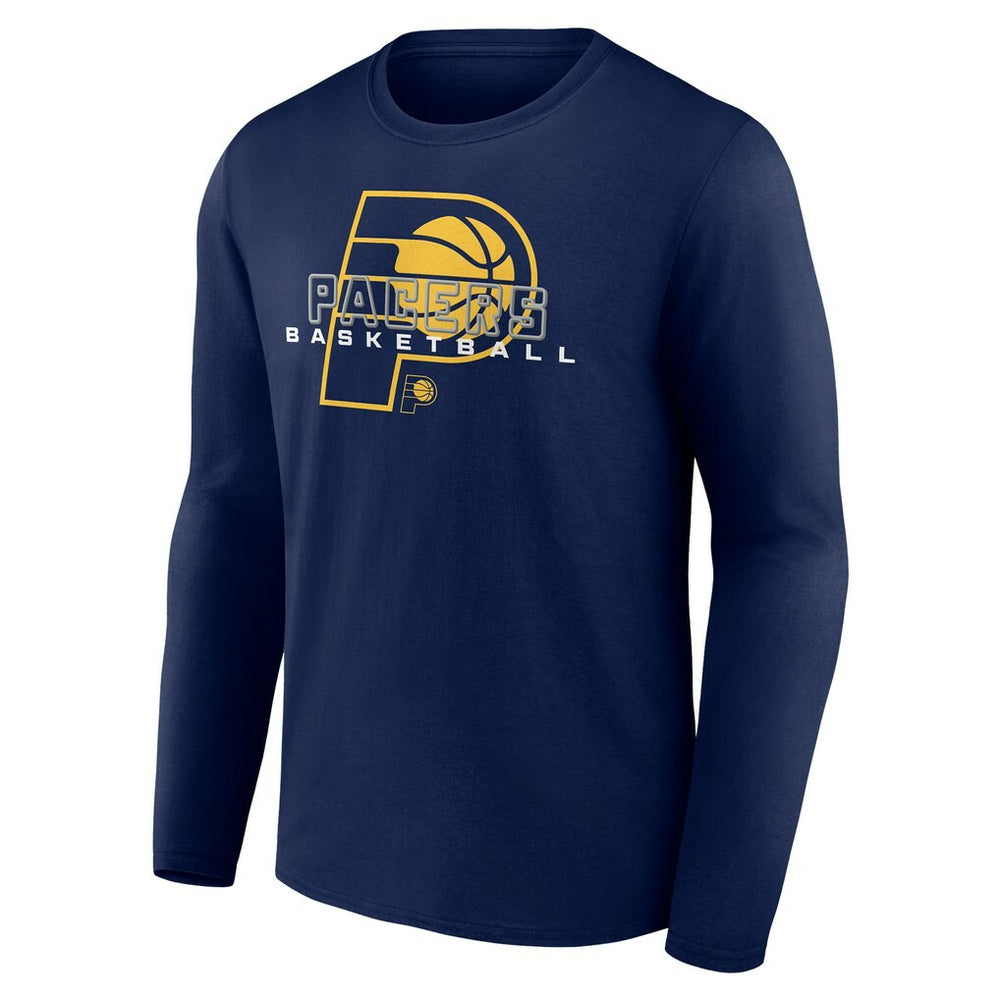 Indiana Pacers Stellar Personalized Name & Number Long Sleeve T-Shirt Navy