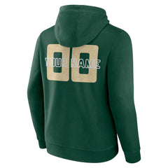 Milwaukee Bucks Stellar Personalized Name & Number Pullover Hoodie Hunter Green