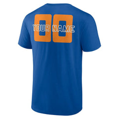 New York Knicks Stellar Personalized Name & Number T-Shirt Blue