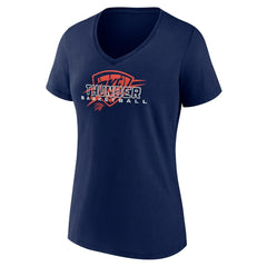 Oklahoma City Thunder Women's Stellar Personalized Name & Number V-Neck T-Shirt Navy