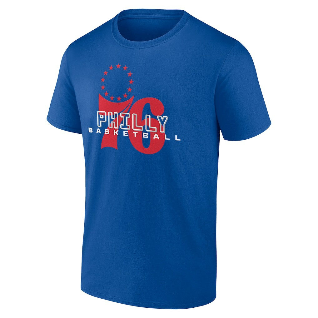 Philadelphia 76ers Stellar Personalized Name & Number T-Shirt Royal
