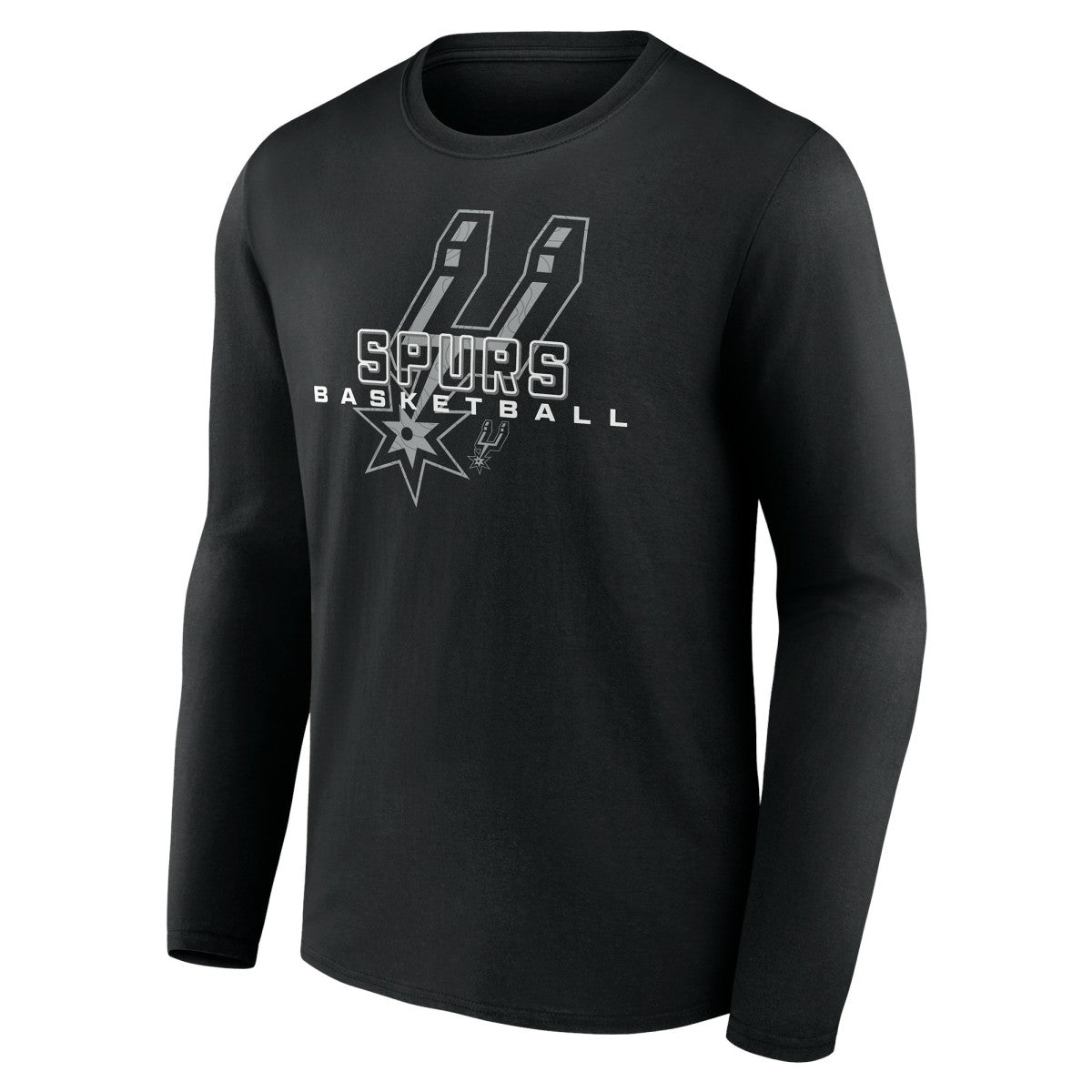 San Antonio Spurs Stellar Personalized Name & Number Long Sleeve T-Shirt Black