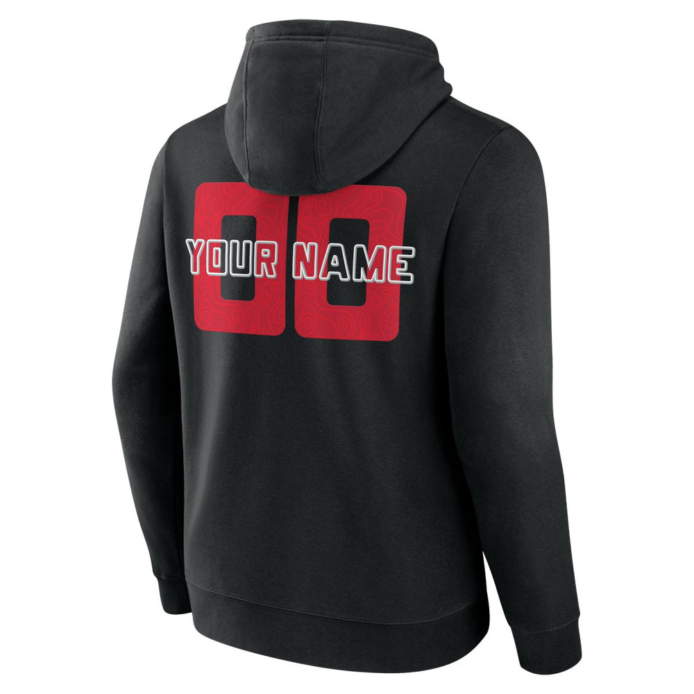 Toronto Raptors Stellar Personalized Name & Number Pullover Hoodie Black