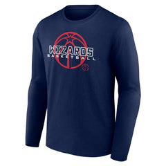 Washington Wizards Stellar Personalized Name & Number Long Sleeve T-Shirt Navy