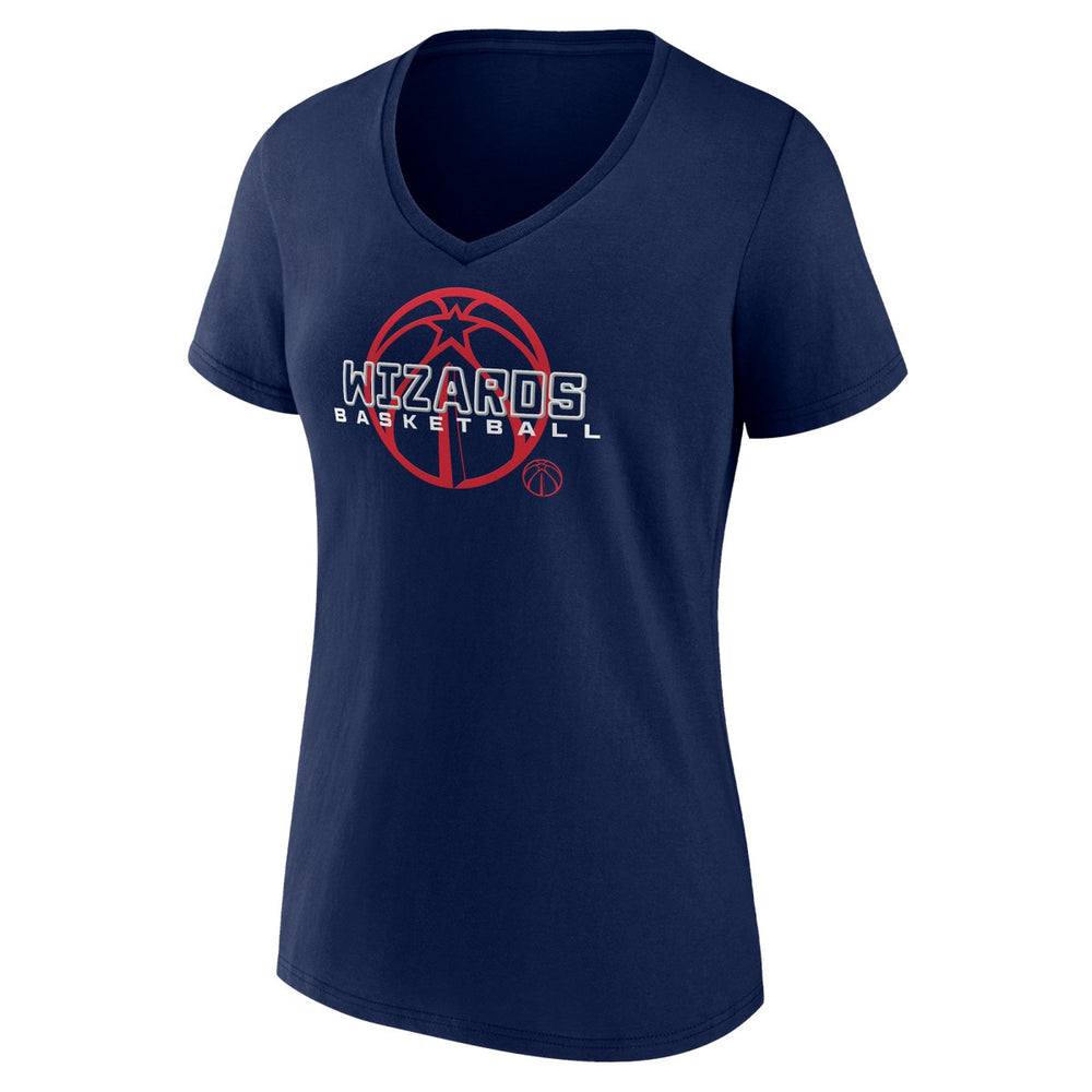 Washington Wizards Women's Stellar Personalized Name & Number V-Neck T-Shirt Navy