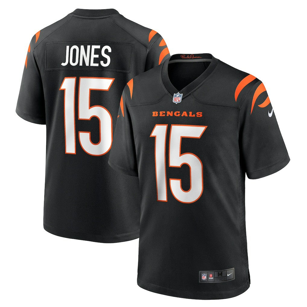 Charlie Jones Cincinnati Bengals Team Game Jersey - Black - Nike