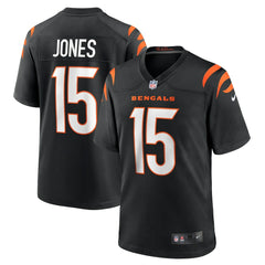 Charlie Jones Cincinnati Bengals Team Game Jersey - Black - Nike