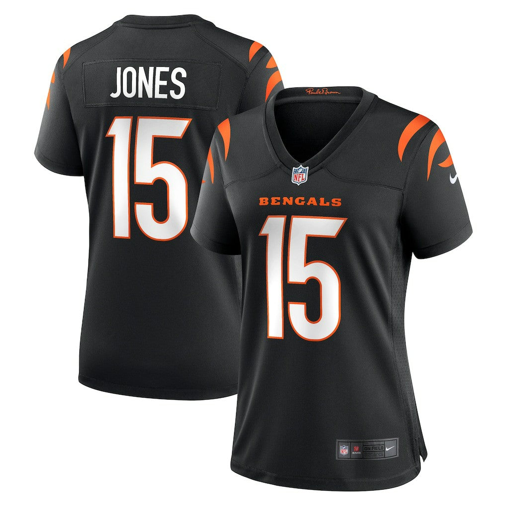 Charlie Jones Cincinnati Bengals Women's Team Game Jersey - Black - Nike
