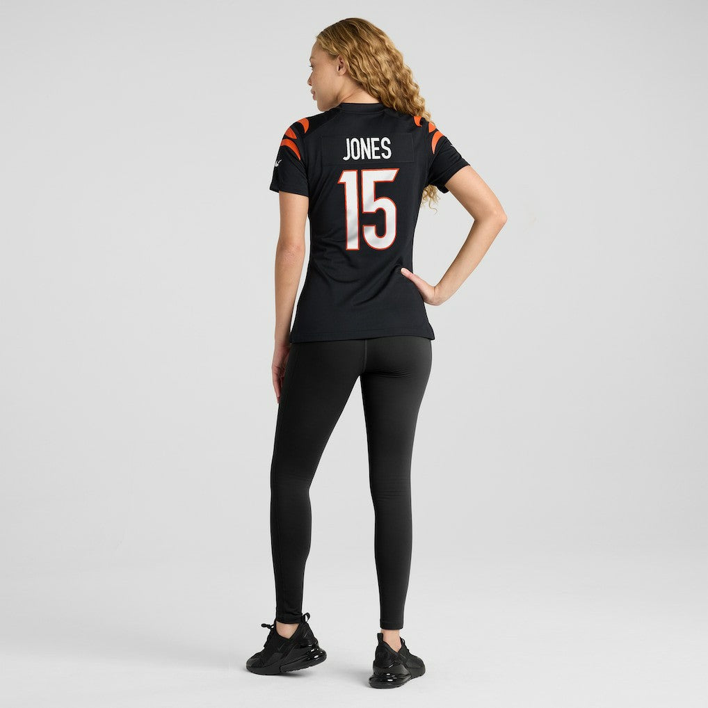Charlie Jones Cincinnati Bengals Women's Team Game Jersey - Black - Nike