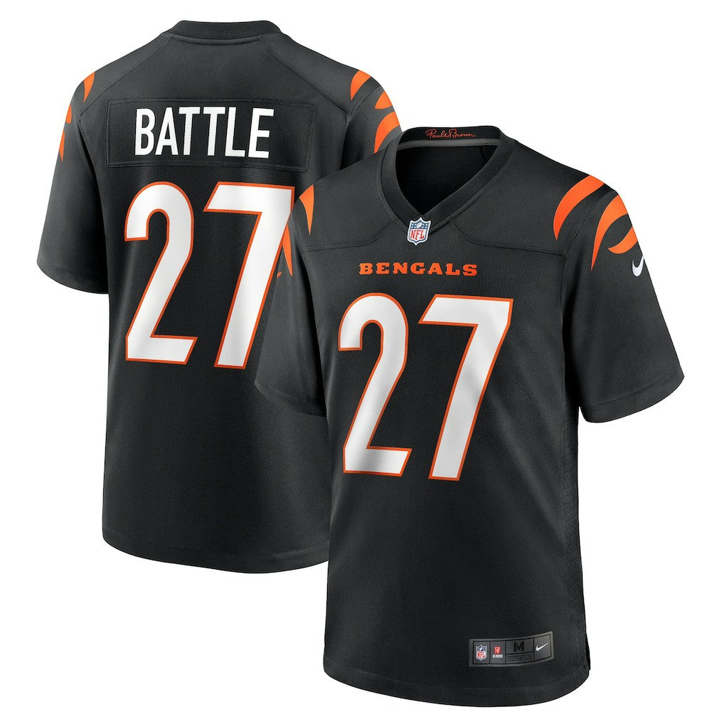 Jordan Battle Cincinnati Bengals Team Game Jersey - Black - Nike