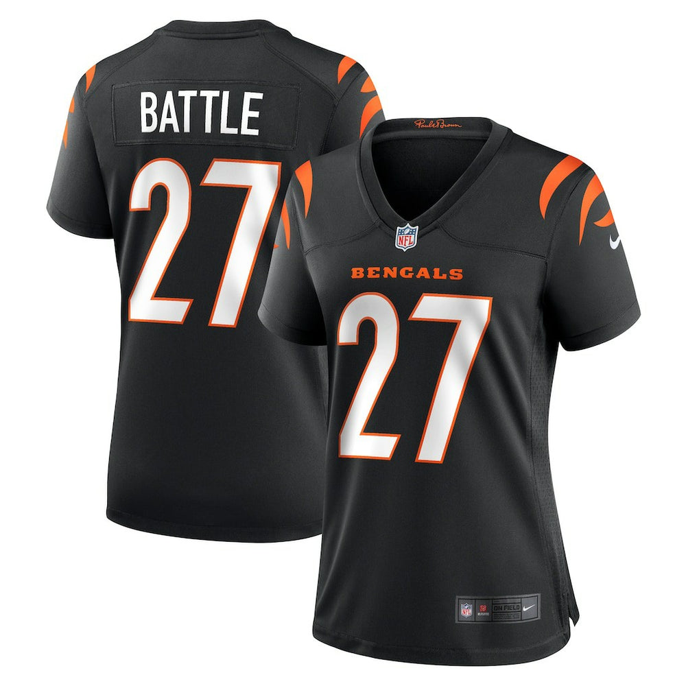 Jordan Battle Cincinnati Bengals Women's Team Game Jersey - Black - Nike