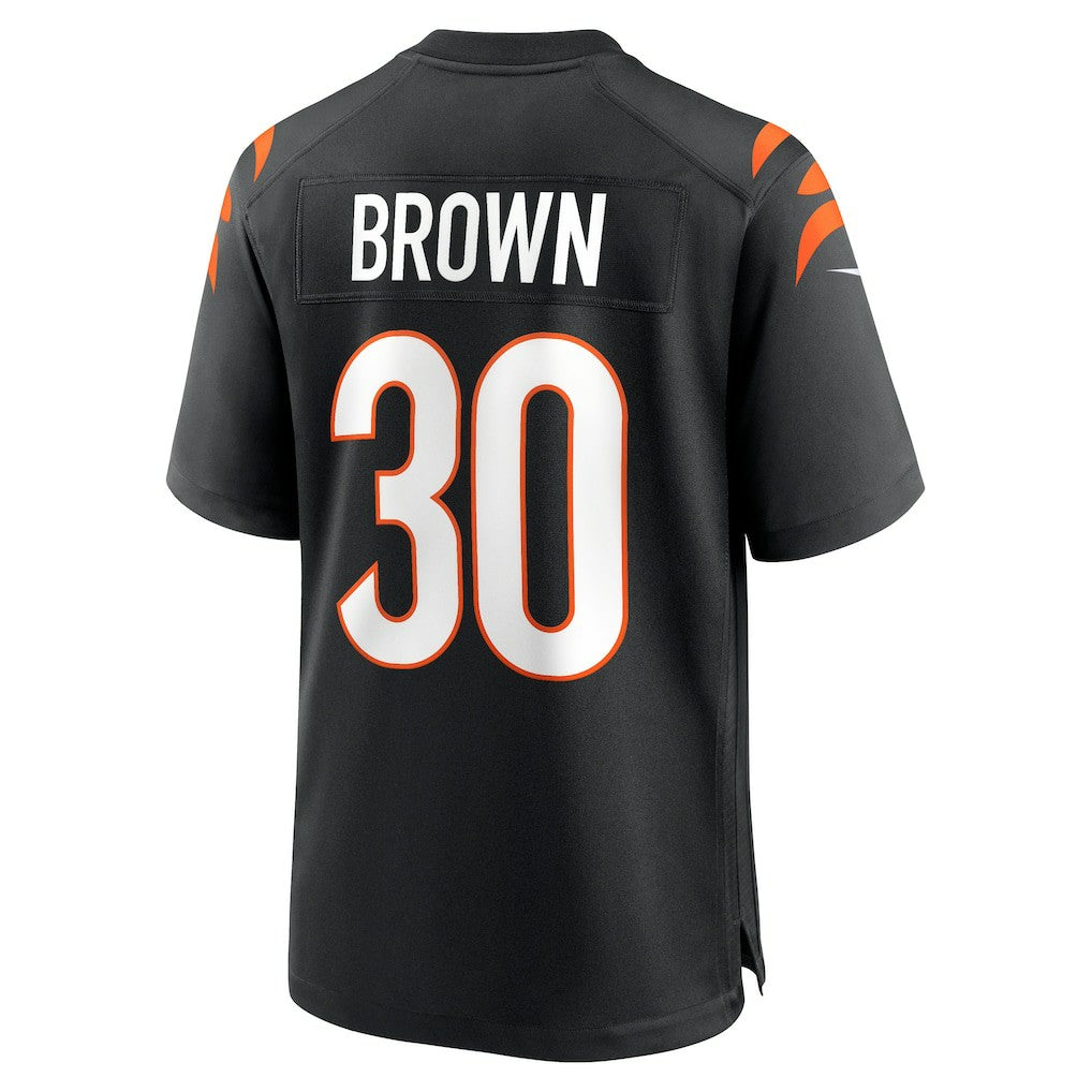 Chase Brown Cincinnati Bengals Team Game Jersey - Black - Nike